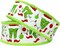 RG Ribbon: 2.5" Christmas Elf Legs Faux Fur Wired Edge Ribbon - White, Lime Green, Red